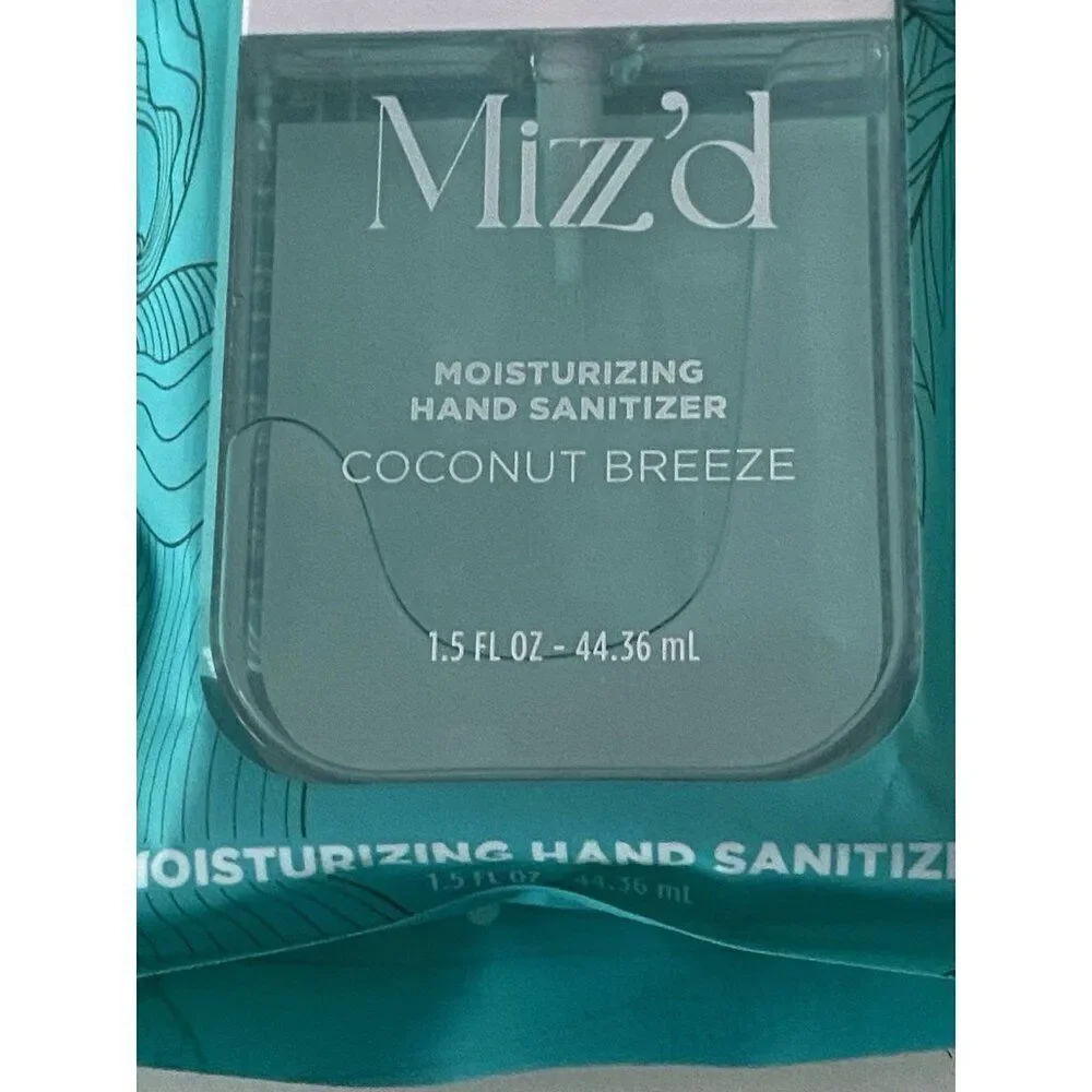 Mizzz’d Scented Hand Sanitizer Spray 1.5 Fl Oz Coconut‎ Breeze Moisturizing NEW